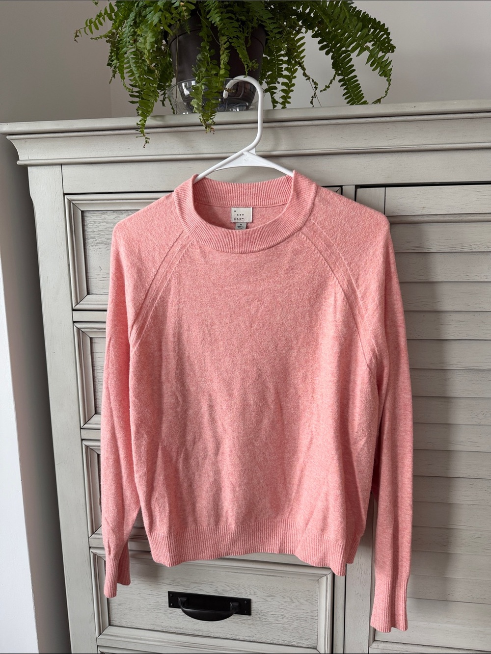 a new day Soft Coral Crewneck Sweater